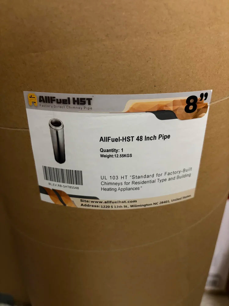 AllFuel HST 8x48” Double Wall Chimney Pipe