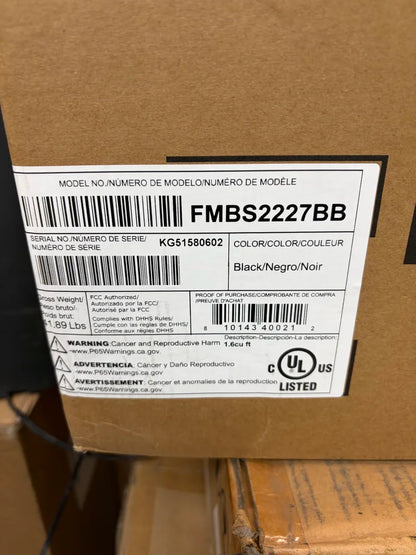 Frigidaire 21” Built-In Electric Microwave