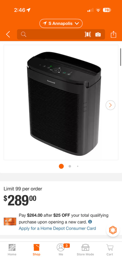 Honeywell PowerPlus HEPA Air Purifier
