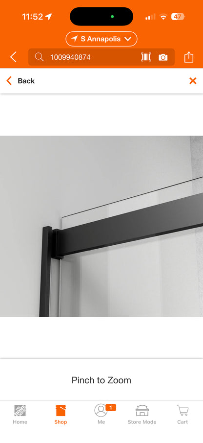 Simply Living 60x76” Frameless Sliding Shower Door Kit