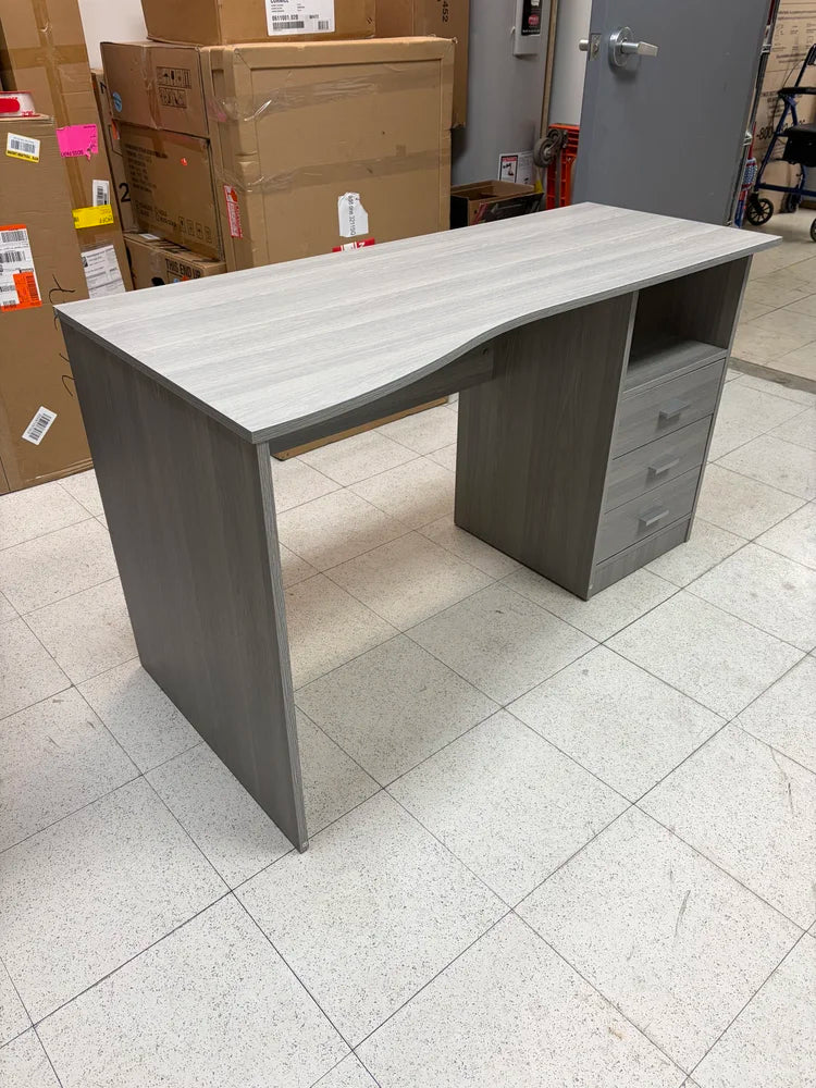 Techni Mobili 52” Gray 3-Drawer Computer Desk