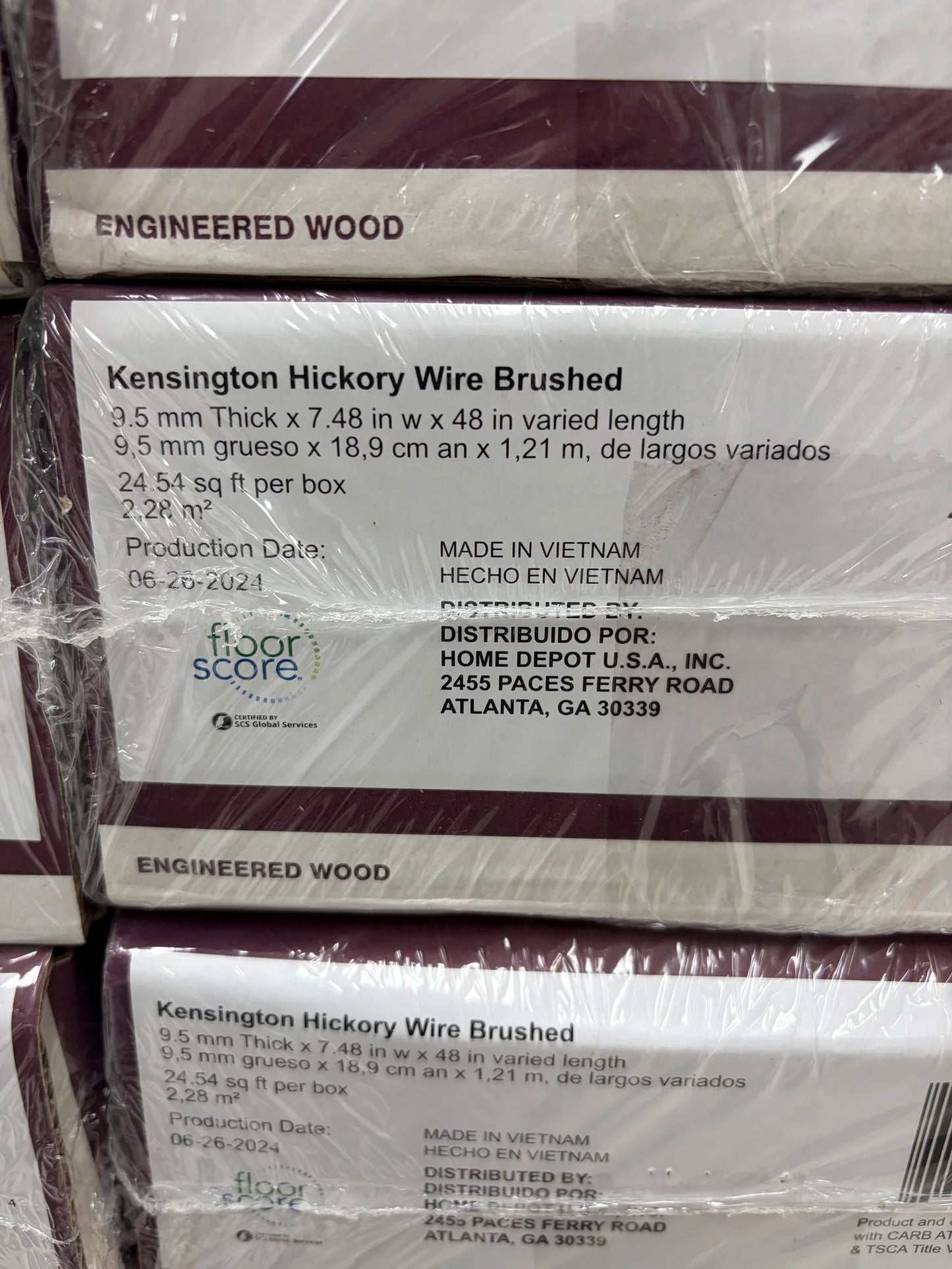 HDC Kensington Hickory T&G Wire Brushed Engineered Hardwood Flooring