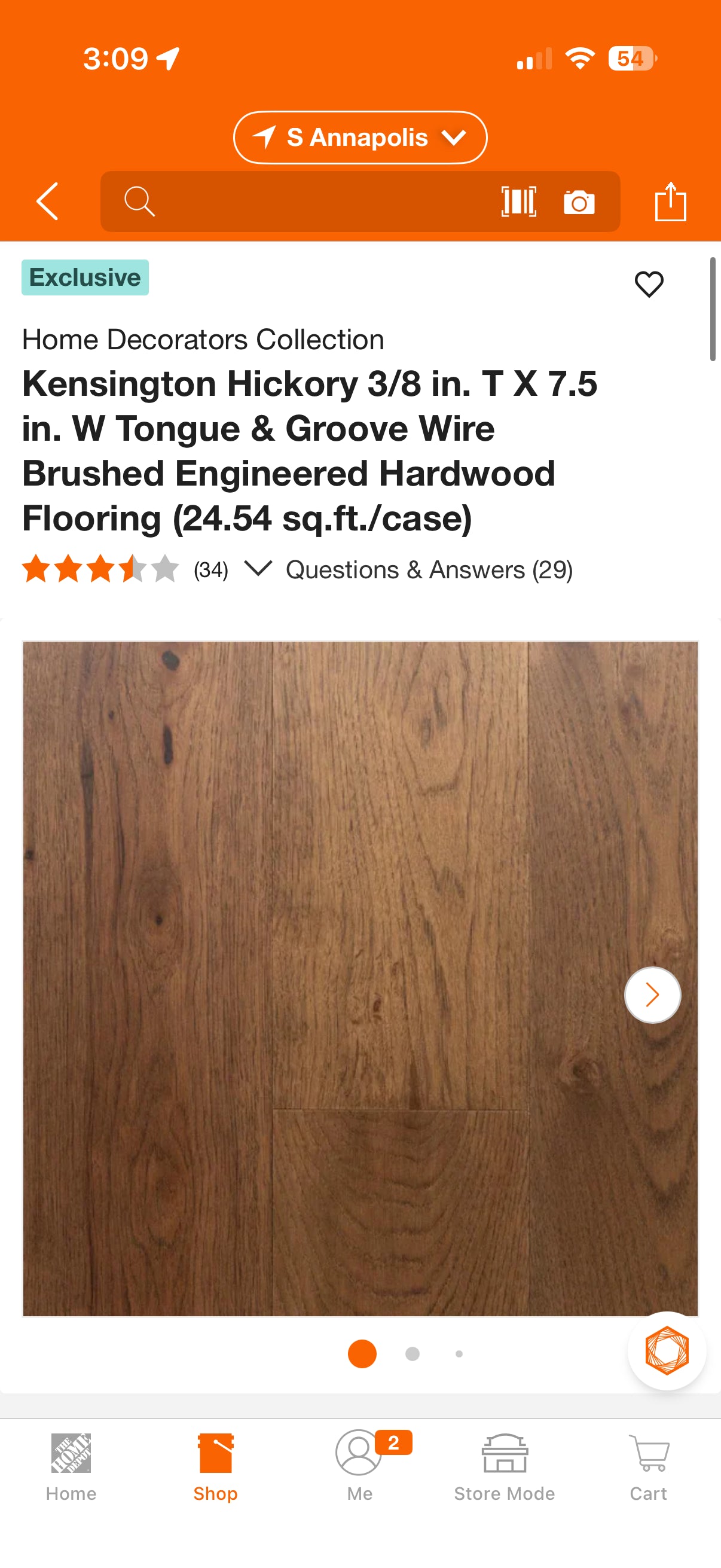 HDC Kensington Hickory T&G Wire Brushed Engineered Hardwood Flooring