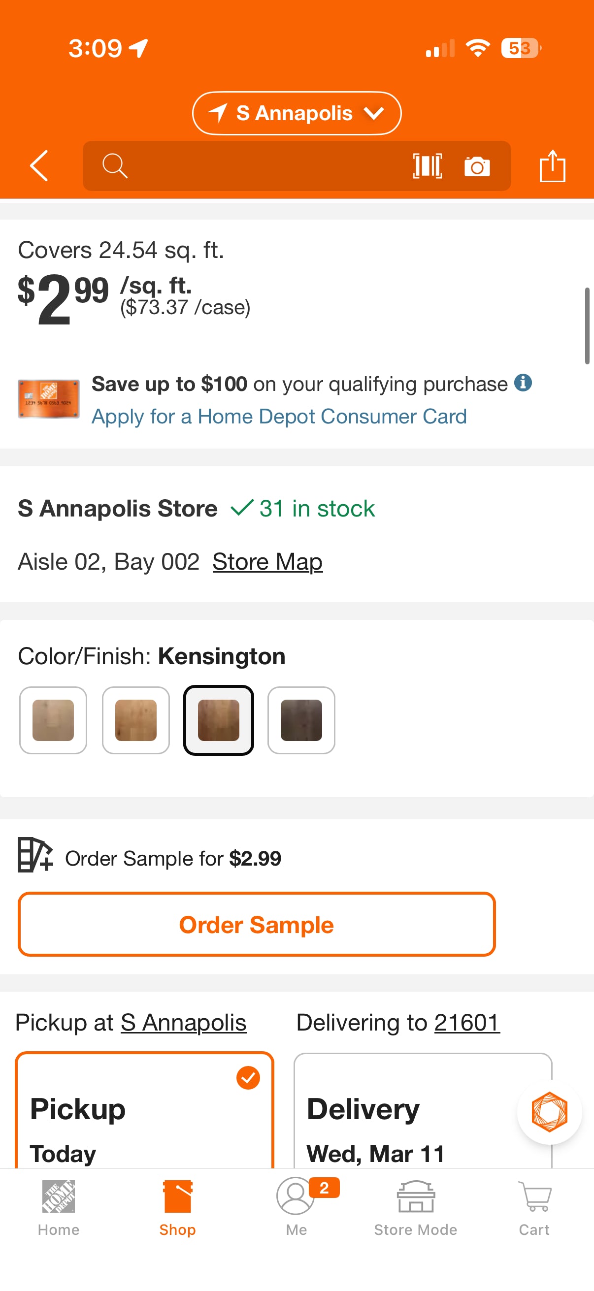 HDC Kensington Hickory T&G Wire Brushed Engineered Hardwood Flooring