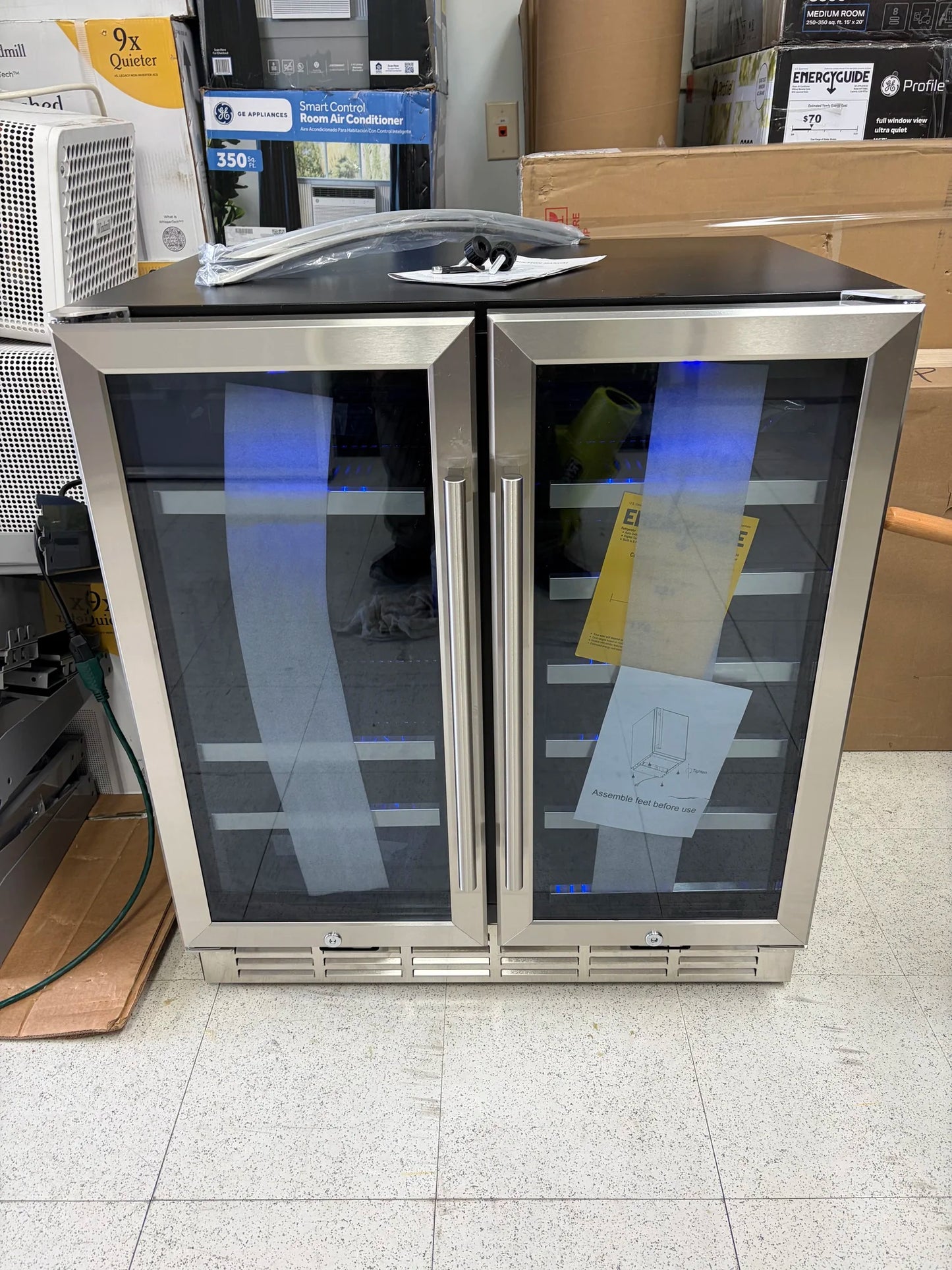 Tittla 30” Dual Zone French Door Beverage & Wine Cooler