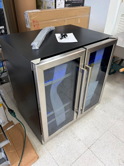 Tittla 30” Dual Zone French Door Beverage & Wine Cooler