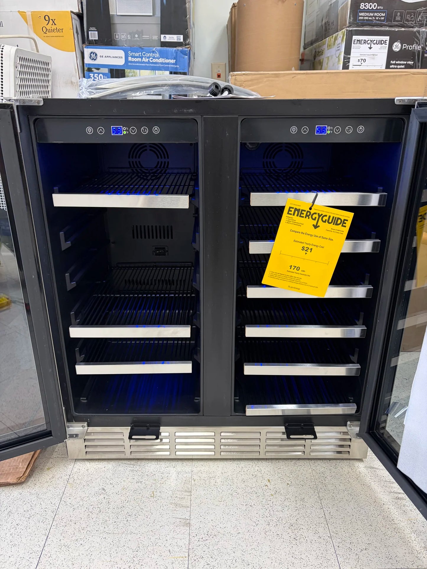 Tittla 30” Dual Zone French Door Beverage & Wine Cooler