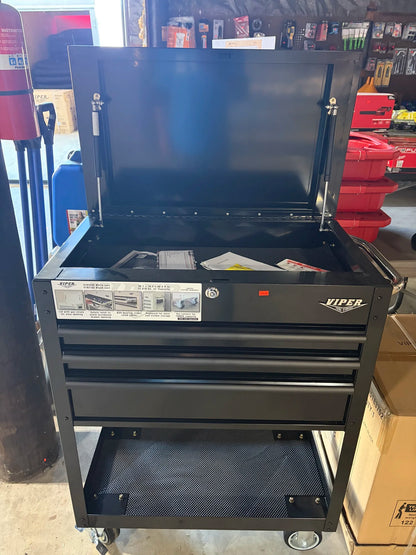 Viper 30.7” W x 40.8” H 3-Drawer Steel Rolling Tool Cabinet