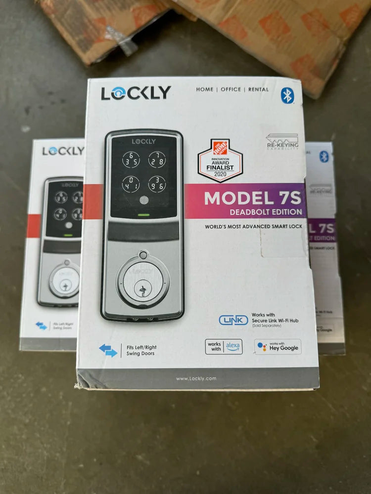 Lockly Model-S Satin Nickel Smart Touchscreen Keypad Deadbolt Lock