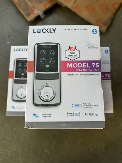 Lockly Model-S Satin Nickel Smart Touchscreen Keypad Deadbolt Lock