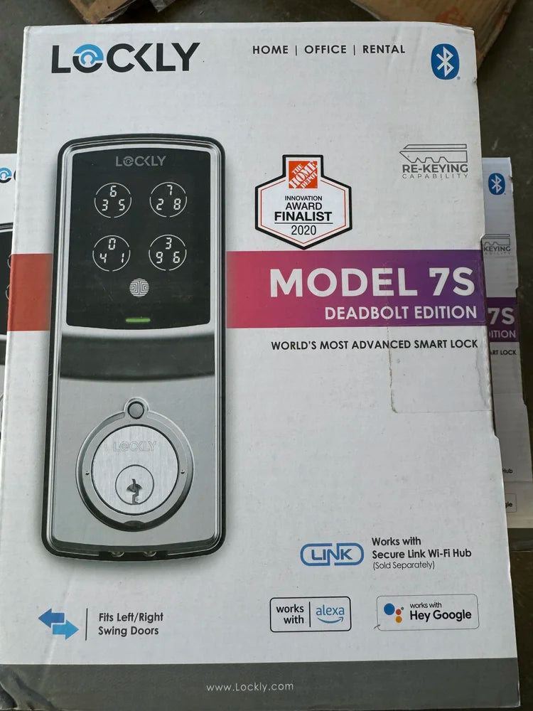 Lockly Model-S Satin Nickel Smart Touchscreen Keypad Deadbolt Lock