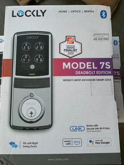 Lockly Model-S Satin Nickel Smart Touchscreen Keypad Deadbolt Lock