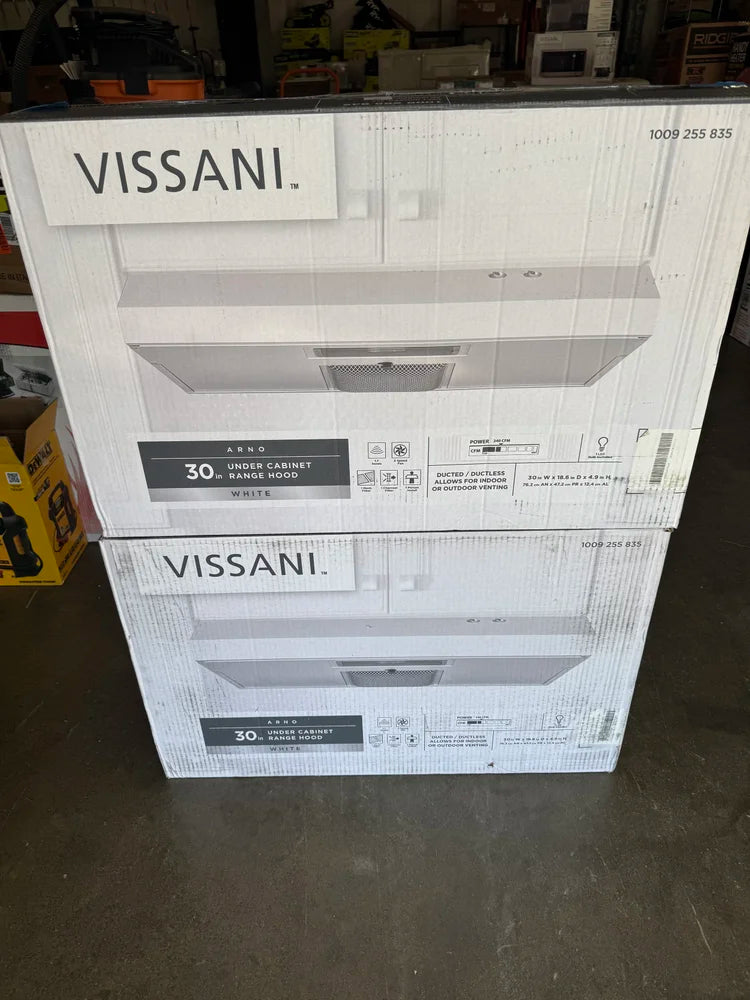Vissani Arno 30” Convertible Under Cabinet Range Hood